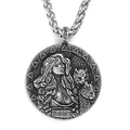 Historical Norse Souvenir Gift Stainless Steel Viking Necklace Norse Goddess Freya Necklace Norse Freyja Necklace Viking Jewelry