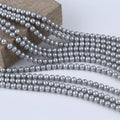 Natural Freshwater CMA Certified 7-8mm Gray Color AAA Potato Shape Pearl Strands for Jewelry Making Zhuji Brand CN ZHE Origin