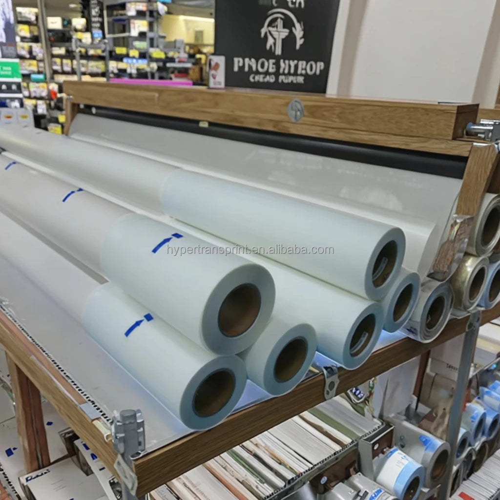 HyperTransprint Professional Manufacturer's High-Temperature PET Double Sided Coated 75micron DTF Heat Transfer Film Clothing