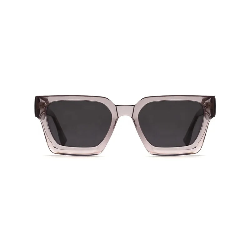 High End Custom Logo Uv400 Vintage Bevel Unisex Polarized Light Acetate Shades Sunglasses Sun Glasses Gafas De Sol