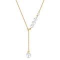 S925 Sterling Silver Fashion Tassel Pearl Necklace Designer Adjustable Choker Necklace Personality Necklaces for Women Wholesale