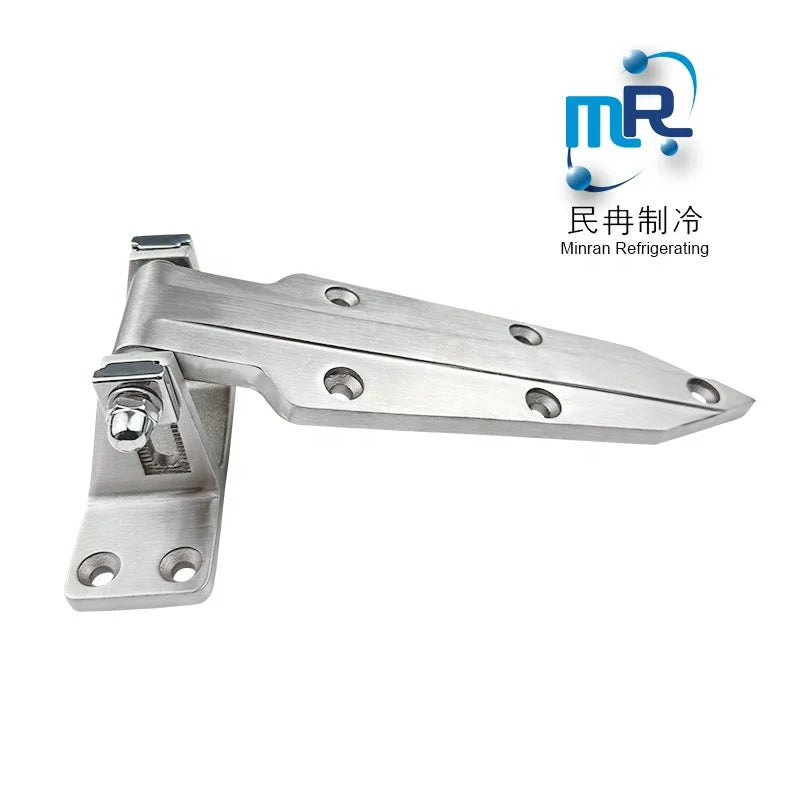 Minran 1460 SUS316 Stainless Steel Industrial-Style Walk-in Steel Half-Buried Adjustable Door Hinges 180 Degrees Opening Cold