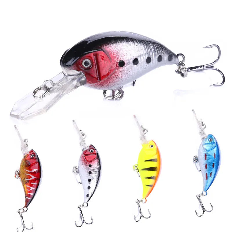 Wholesale CB006 5.5cm 4.6g Artificial Hard Plastic Baits Mini Wobbler Small Crankbait Fishing Lures