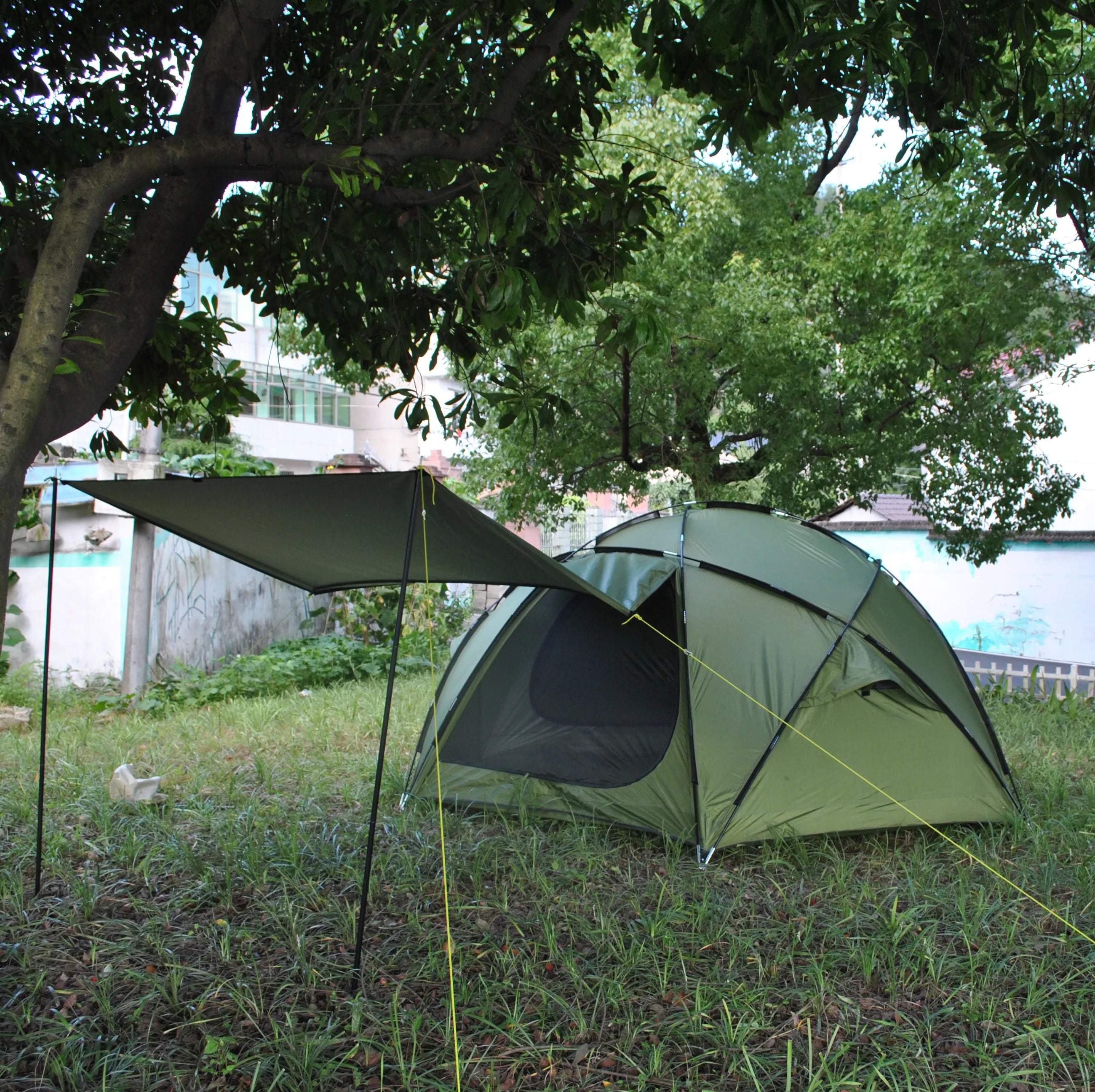 CZX-632 Army Green 6~8 Person Tent Crustal Eggshell Block Family Crustal Ball Tent for Camping