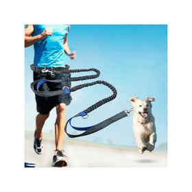 Popular Custom Hands Free Reflective Bungee Waist Belt Heavy Duty Running Durable Pet Leash for Dogs and Cats