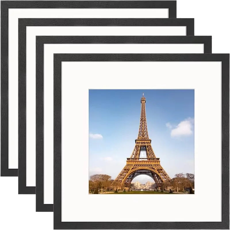 Modern Style A1-A4 Sizes A6 4X6 UV Printed Wood Photo Frames Wall Mountable Freestanding Picture Art for Home Use