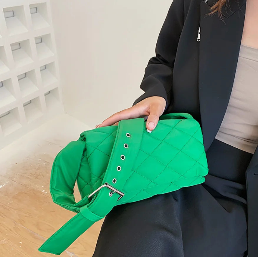2026 Space Cotton Down Messenger Bags Women Padded Shoulder Bag Stuffing Crossbody Bags Women Pillow Quilted Handbag