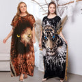 New Short Sleeve Muslim Women Plus Size Long Skirt