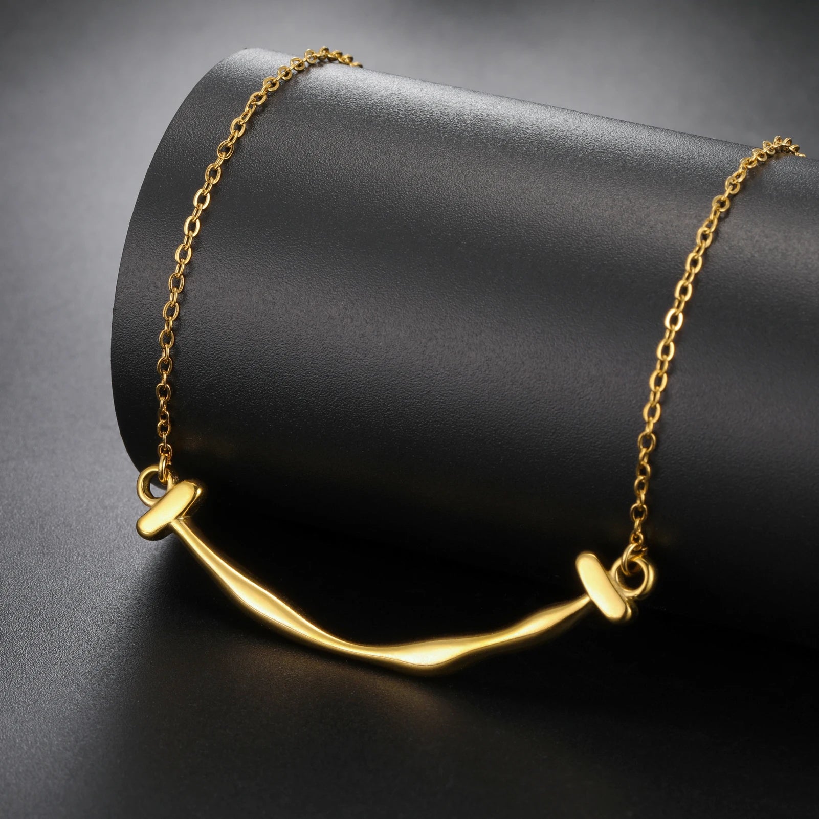 Myshape Stainless Steel Minimalist Pendant Necklace Women Chain Choker Simple Trendy Jewelry Birthday Gift Wholesale Non Fading