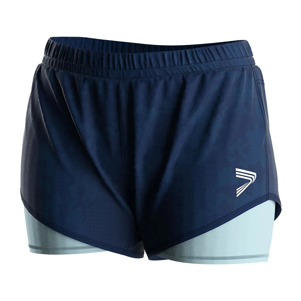 Fashion Bodybuilding Dry-Fit Workout Lined Training Workouts Yoga 2 in 1 Workout Shorts Women