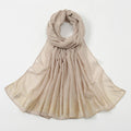 New Cotton Cotton Scarves Voile Wholesale Hot Selling Fashion Monochrome 180*80 cm Gold Plated Scarf Shawl