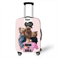 Custom Printed Sublimation Spandex Luggage Cover Stretch Suitcase Protector made of Durable Polyester Bag Protective Cover