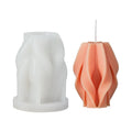 HY Creative Geometric Spiral Candle Mold Silicone Star Art Mold for Candle Soap Aroma Plaster Resin Making Mold
