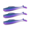 SNEDA 6cm/1.8g 8cm/4.8g 6pcs/bag Floating Water Soft Lure T Tail Artificial Soft Worm Bait Fishing Lure Seawater Fishing