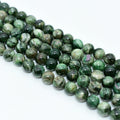 Wholesale 6/8/10/12mm Natural Green Mica Loose Gemstone Beads for DIY Jewelry