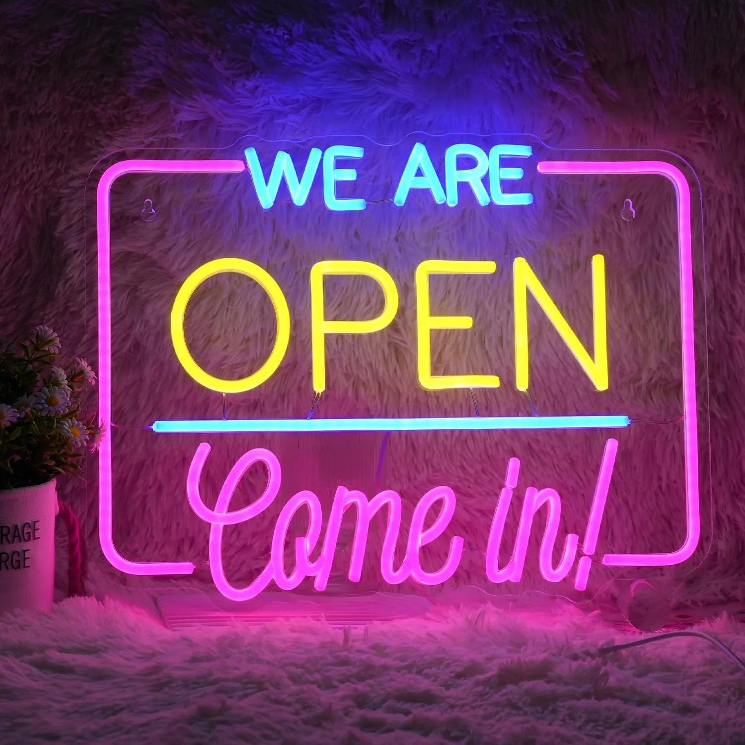 Dropshipping Free Design USB Powered Open Neon Sign for Home Bar Salon Hotel & Club Wall Decor LED Light Source