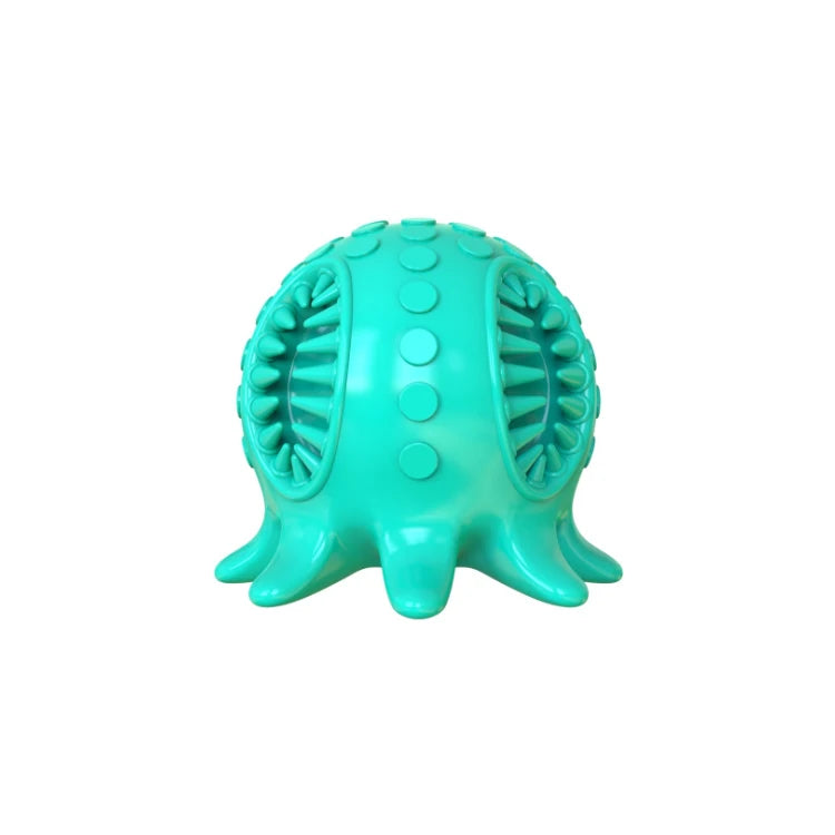 Hot Selling Rubber Dog Chewing Toy Sounding Dog Octopus Squeaky Toothbrush Ball