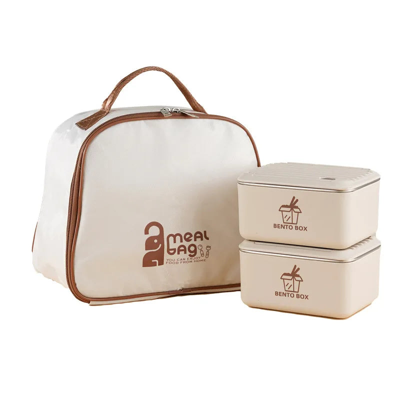 Portable Food Grade Stainless Steel Food Fruit Container Microwavable Bento Box Insulated Lunch Box With Bag