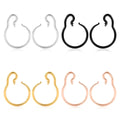 Evorte Classic 316L Stainless Steel 4mm DIY Ear Hanger Hooks Basic Ear Gauges Stretchers Flesh Tunnels Plugs Piercing Jewelry