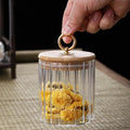 Kitchen Pull Ring Food Storage Jar Uses Glass Transparent Glass Home Christmas Luxury Space Custom Valentine's Day Party Gifts