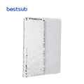 BestSub Wholesale Custom Silver with White Sublimation Blank Journal A5 Sequin Luxury Notebook Budget Binder Fashion Trend