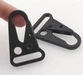 2.0cm Alloy Steel Sling Hook Black Matt Trigger Snap Lanyard Clasp with Electrophoresis Finish