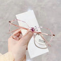 2053 New Irregular TR90 Transparent Anti Blue Light Blocking Glasses Frame Women Square Pc Anti Blue Light Optical Eyeglasses