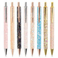 Best Quality PinGlory Metal PU Sparkly Glitter Sequin Rhinestone Ballpoint Pen Custom Logo Black Ink Novelty Design Eco-Friendly