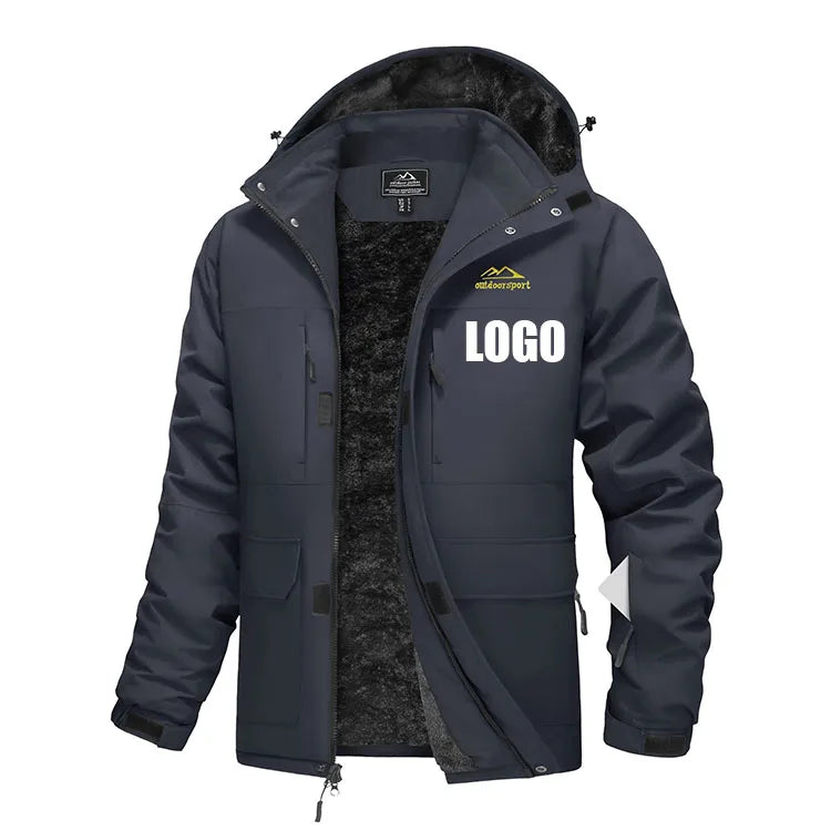 Men Jacket Winter Casual Jacket Men Wholesale Custom logo Hooded Sports Jackets Windproof Jacket for Men