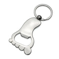Novelty Foot Shaped Metal Beer Bottle Opener Blank Keychain Beverage Openers Key Ring for Men Custom logo Bottle Opener Keychain