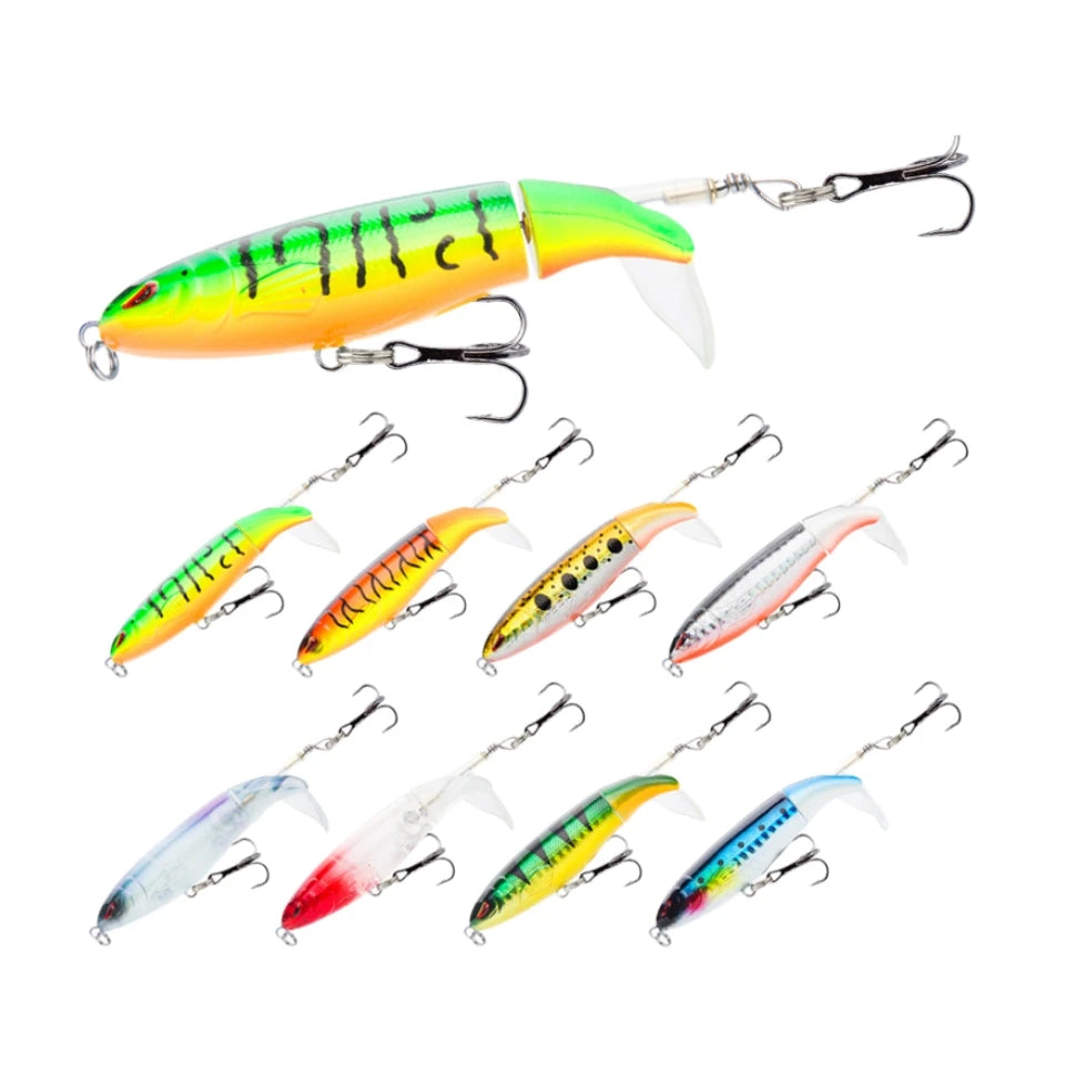 Wholesale Whopper Popper Bait 13g 10cm Floating Propeller Lure Floating Pencil Spinning Soft Tail Fishing Lure