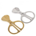 New Hand Ring Easy Cut Scissors Gold Sharp Stainless Steel Cigar Cutter