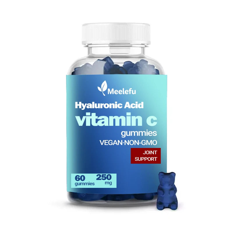 Vegan Collagen Gummies Edible Collagen Hyaluronic Acid Collagen Gummies Candy Women Health and Beauty Skin Whitening Care