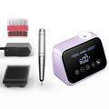 Rechargeable Nail Drill Machine 35000RPM Professional Portable File Low Noise with Touch Control & Foot Pedal for Nail Salon