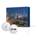 High Quality 12 Pieces Gift Box Package 3 layer Urethane Soft Cover Great Control Customized Design Golf Ball Tournament