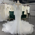 Jancember LSSG066 Princess High Neck Wedding Long Sleeve Dresses for Women