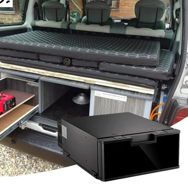 Colku DC-23DR Outdoor Refrigerator Cabinet Built in Fridge 23L Rv Refrigerator Freezer for Camper Car Truck