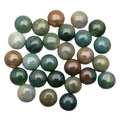 Hongzhuo Hot Sale 14mm Indian Agate Round Cabochon Created Stone Price Per Gram for Necklace or Bracelet Crafts