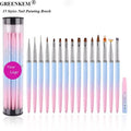 1pc 15 Size Nail Art Brush French Painting Brush Flower Design Acrylic Line Drawing Pen Nail Gel Brush