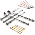 5pcs Magic Wand Makeup Brushes Set - Custom Logo Premium Eyes & Face Makeup Tools As Party Favors & Cosplay Gifts