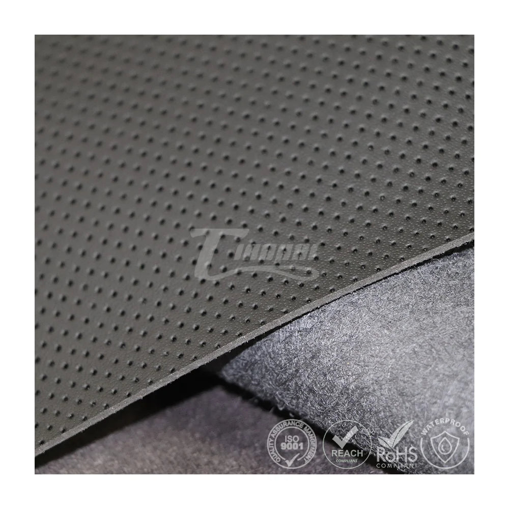 Abrasion-Resistant Microfiber Leather for Steering Wheel Wrap | 1.4mm Automotive Interior Synthetic Leather