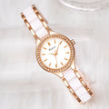 KIMIO Women's Fashion Analog Ceramic Band Alloy Case Japan Movement Custom Logo Watch