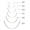 Wholesale Price C Type Needle Curved Needles Salon Styling Tools Not Rusty Weaving Hair Extension Needles