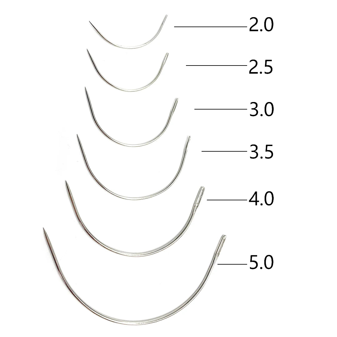 Wholesale Price C Type Needle Curved Needles Salon Styling Tools Not Rusty Weaving Hair Extension Needles