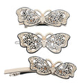 High-end Butterfly Hair Clips Luxurious Rhinestone Hair Barrette Professional Bride Hair Accessories