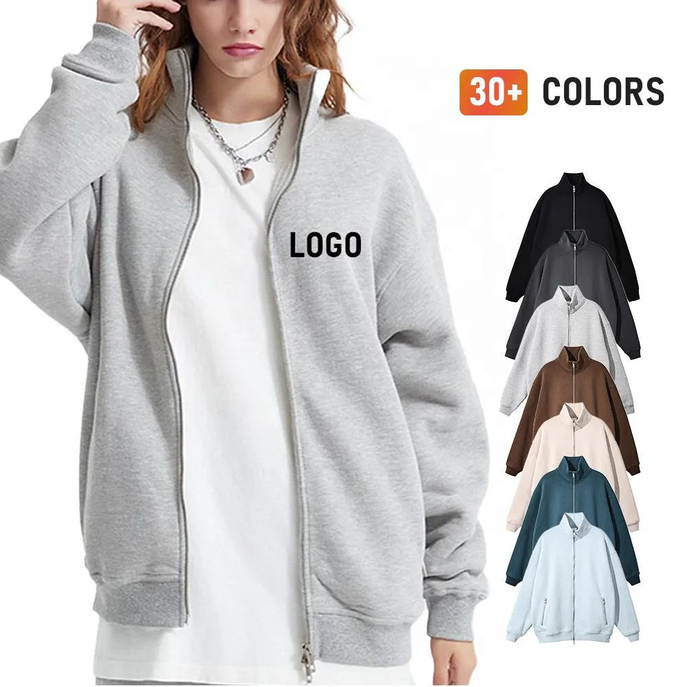 Wholesale Manufacturing Organic Cotton Cropped Custom Logo Hoodies for Men and Women
