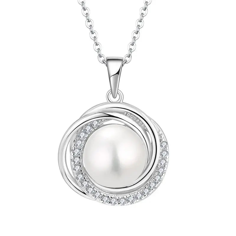 925 Sterling Silver Statement Women Fresh Water Pearls Pendant Jewelry Custom  Freshwater Pearl Pendant Necklace