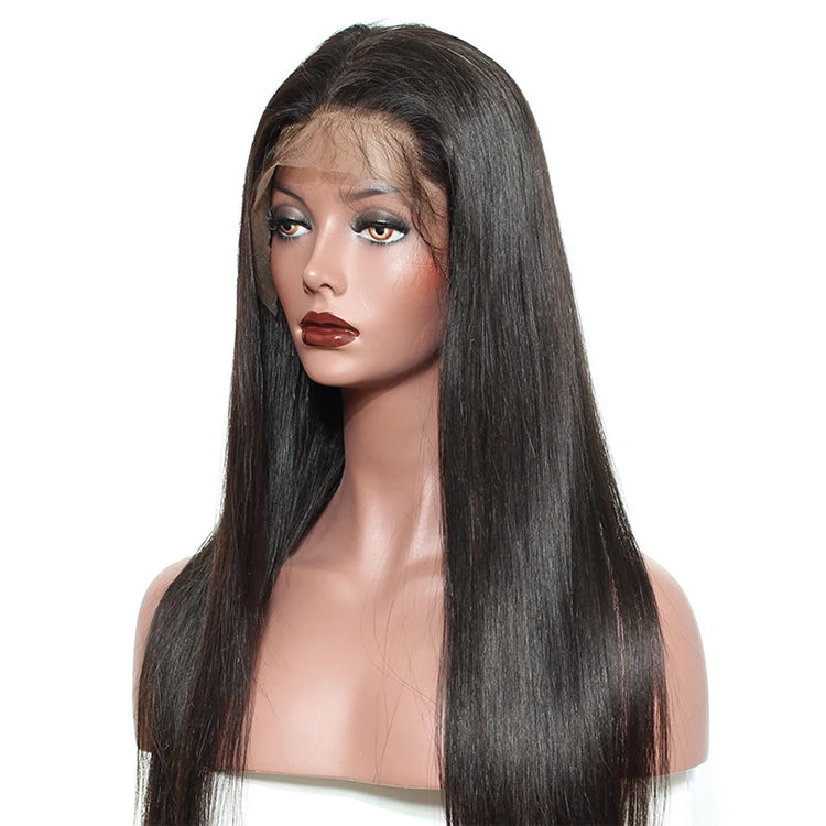 Wholesale Indian Human Hair 13*4 Wigs Transparent HD Lace Closure Wigs 150%180% Full Frontal Wig for Black Women