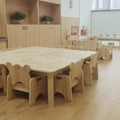 Montessori Oak Wood Chair for Baby Nursery Preschool and Kindergarten Solid Wood Kids Furniture Montessori Furniture