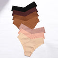 JOGOGO Wholesale Customize Wave Edge New Traceless Laser Cut Pure Color Quick Dry V Shape Waist Seamless Briefs
